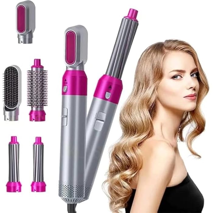 Cronier Professional Brush, 5x1 Professional Hair Straightener Long Lasting Dual Voltage Ionic Hair Straightener Easy to Use Fast Heating for Shiny and Soft Hair 1000 w Degrees Celsius - Image 2